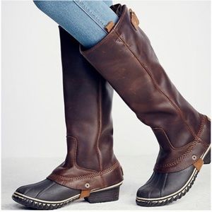 Sorel Women’s Slimpack Riding Tall Boots In Brown